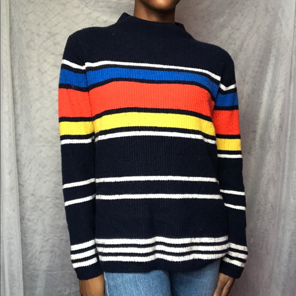 Primary Color Block Sweater
